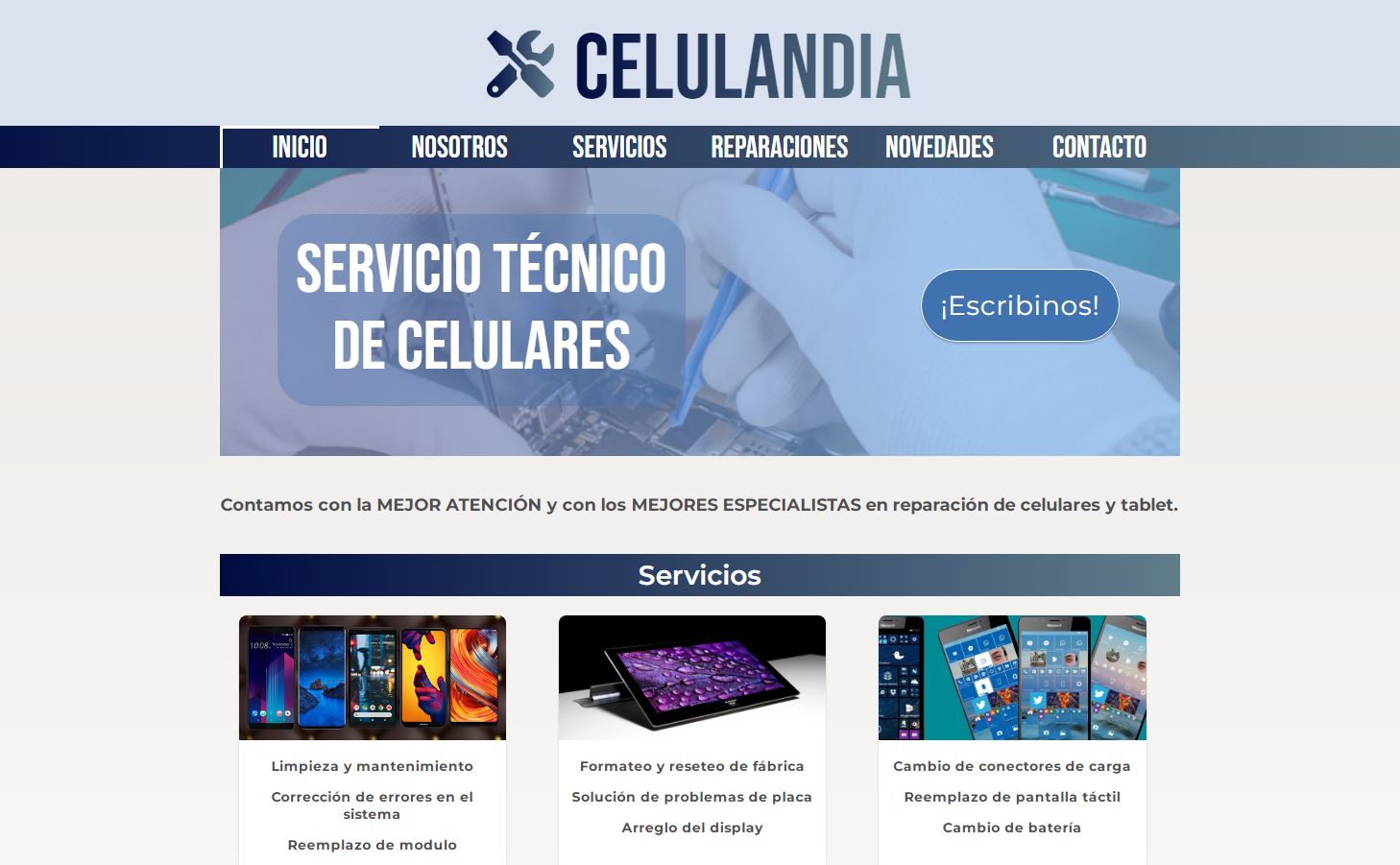 Celulandia Site Web